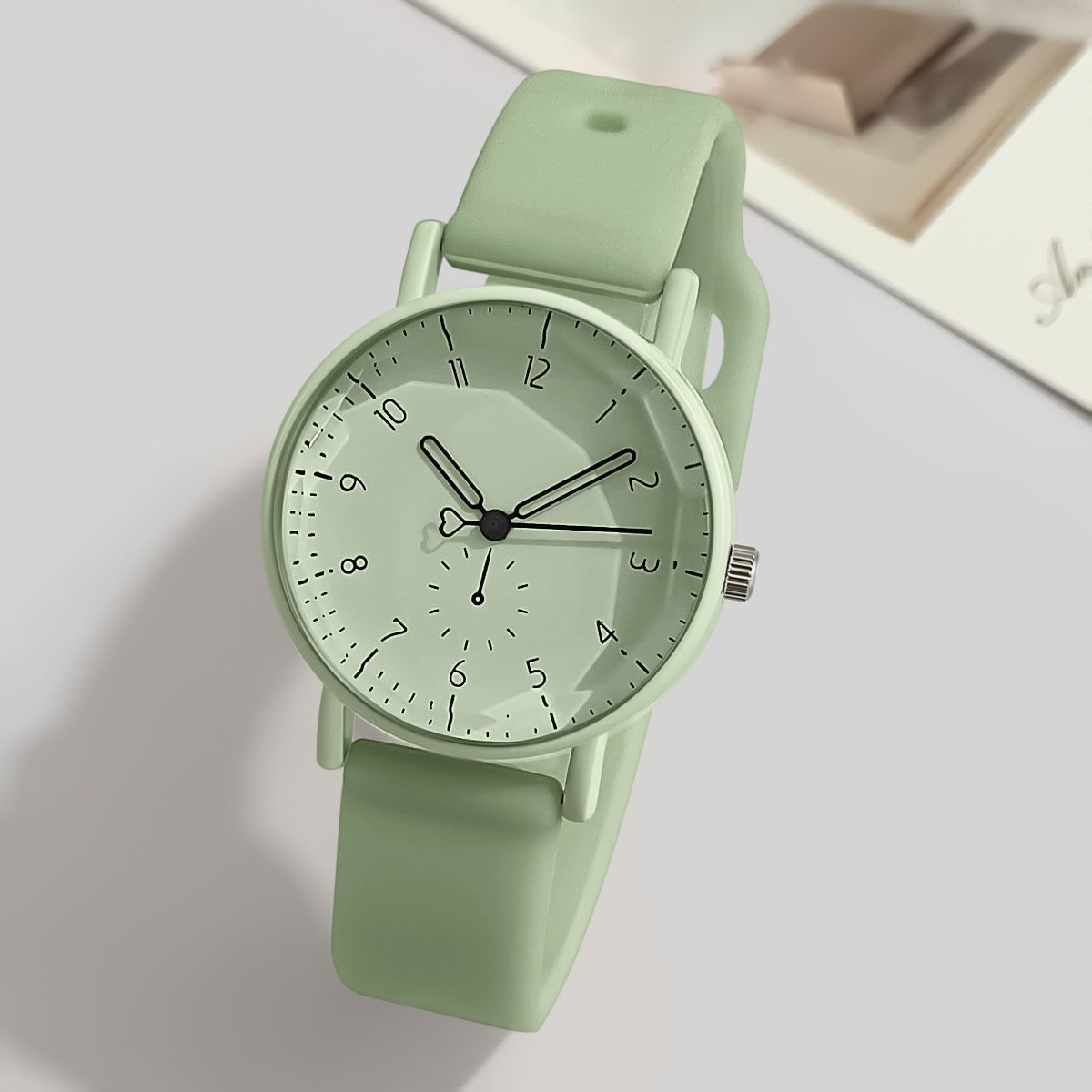 Silicone Band Women - Fashion Arabic Dial Women Quartz Watch