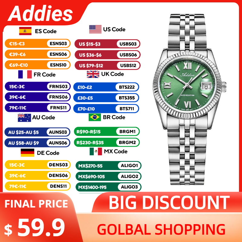 Stainless Bracelet Diver - Addies High Quality Luxury Watch for