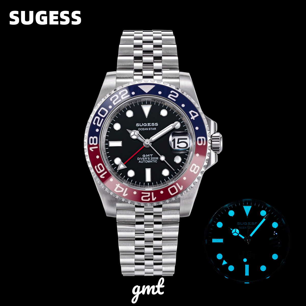 Rolex Watch Datejust - Sugess GMT Diving Watch of Men