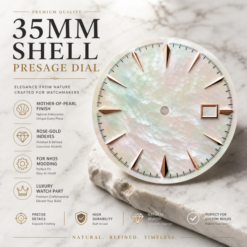 Seiko Watch Presage - NH35 shell Presage dial 35mm rose