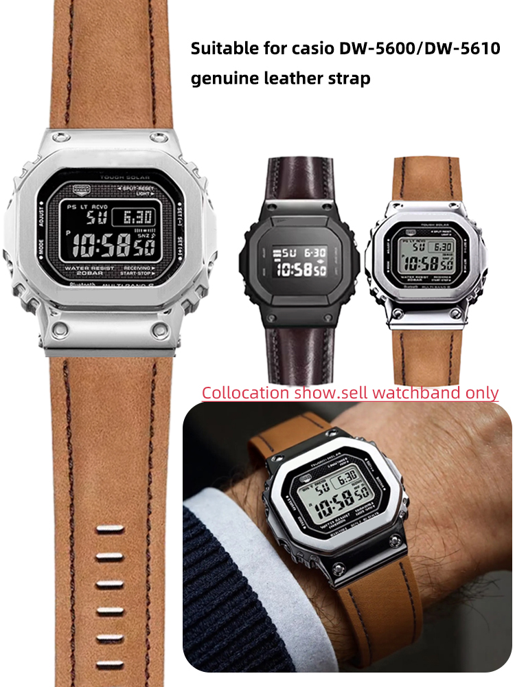 Casio Watch G-Shock Dw-5600 - DW-5600 Matte Retro Genuine leather watch