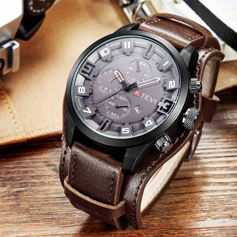 Retro Men's Watches Classic Lu - đánh giá và giá Leather Watch Band Men