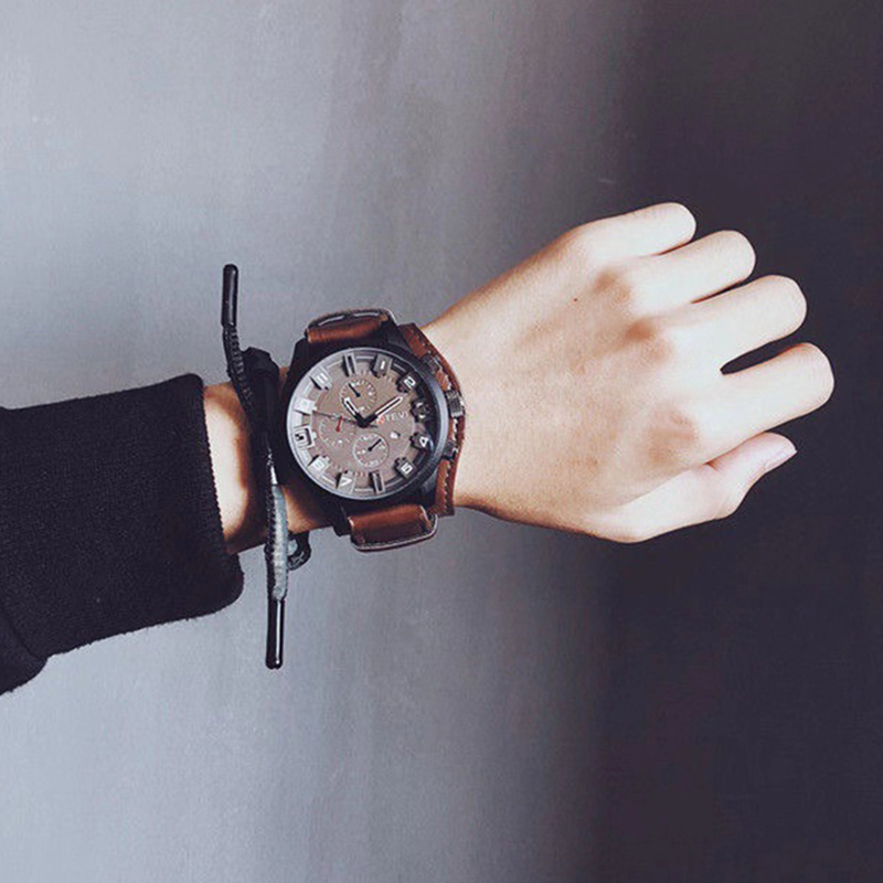 Retro Men's Watches Classic Lu - đánh giá và giá Leather Watch Band Men