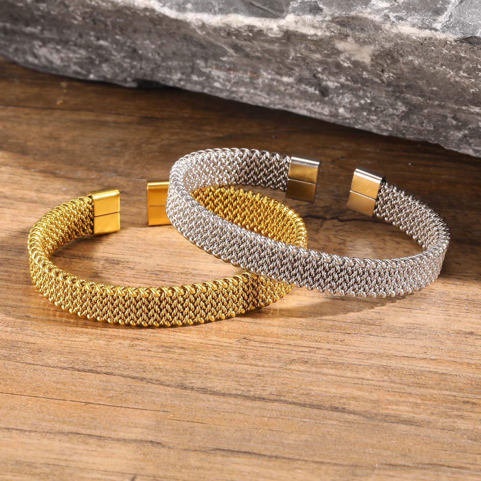 10mm Braided Stretch Strap Ope - đánh giá và giá Mesh Strap Metal