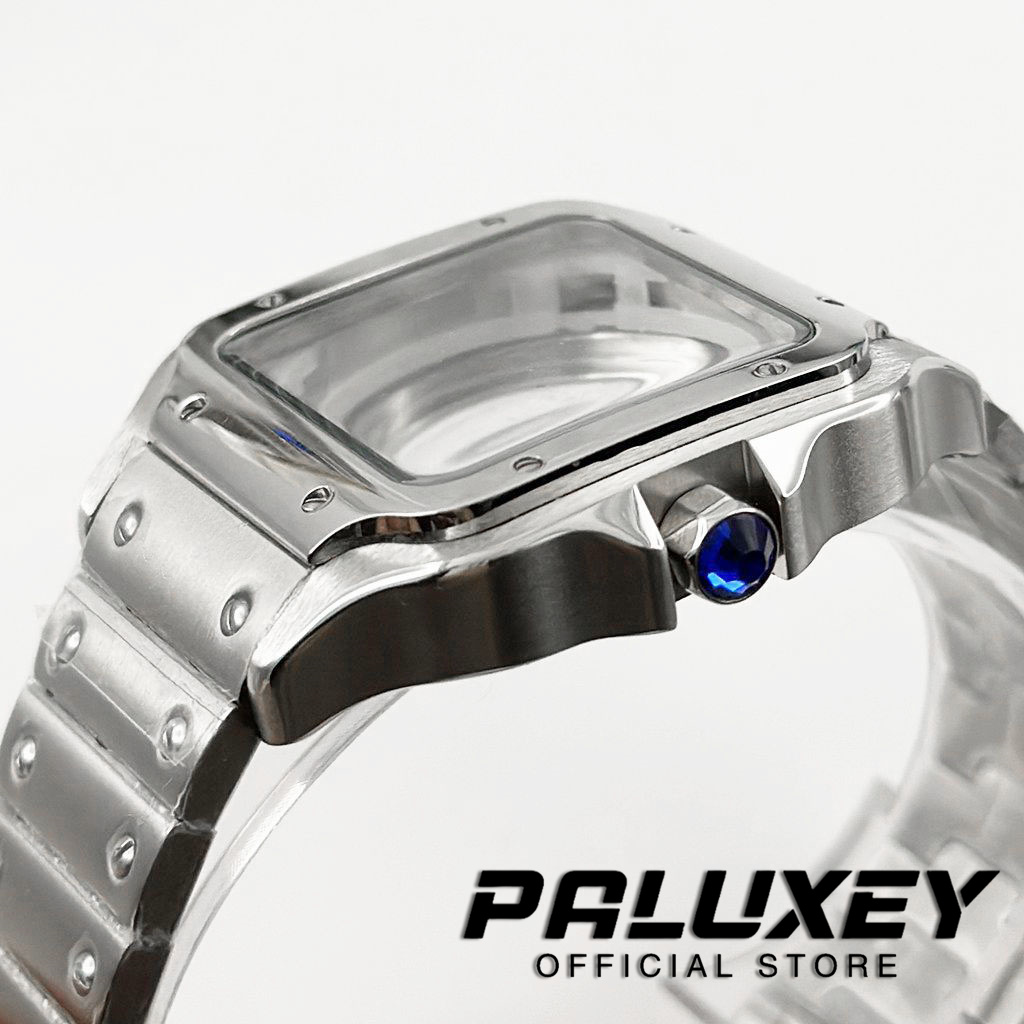 NH35 38mm Square Watch Case 31 - đánh giá và giá Cartier Watch Santos