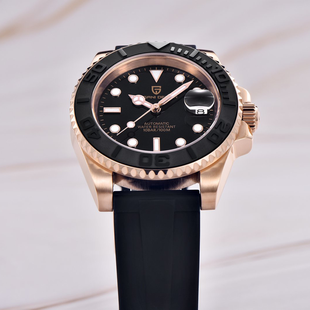 PAGANI DESIGN Automatic Watch  - đánh giá và giá Rubber Strap Diver