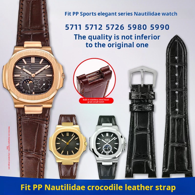 Crocodile Watchband Metal Head - đánh giá và giá Patek Philippe Watch Nautilus