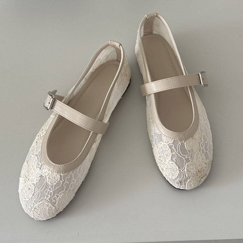 Aneikeh Women Black Lace Mary  - đánh giá và giá Mesh Strap Metal