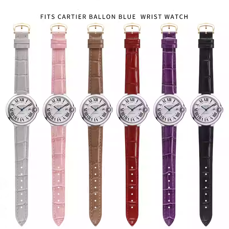 Convex bamboo-grain genuine le - đánh giá và giá Cartier Watch Ballon Bleu