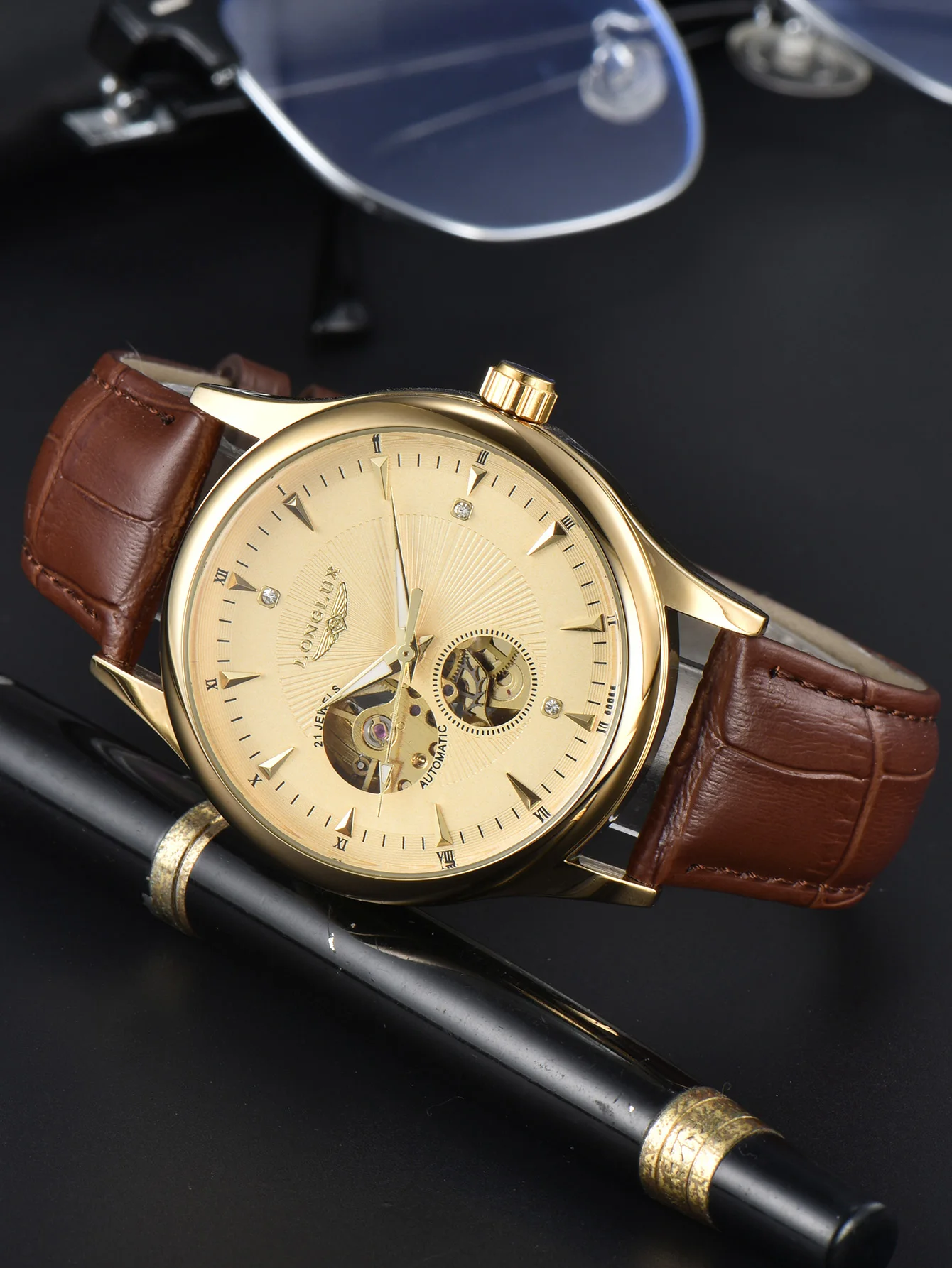 LONGLUX Automatic Watch Elegan - đánh giá và giá Seiko Watch Presage